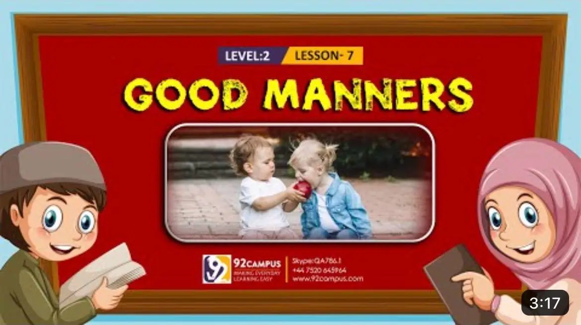 Good Manners lesson for kids